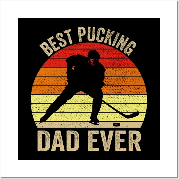 Best Pucking Dad vintage retro Fathers Day Gift Wall Art by DragonTees